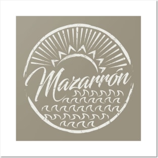 Mazarrón Sunrise Emblem - White Edition Posters and Art